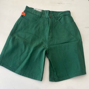 Vintage green jean shorts